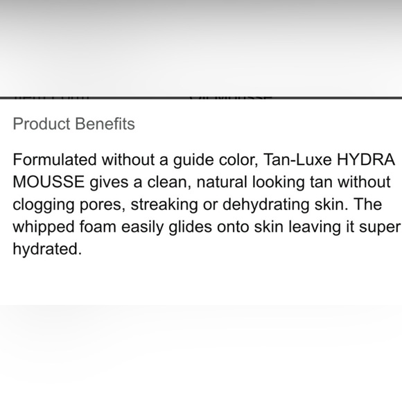 🔥🔥🔥Tan Luxe HYDRA MOUSSE Medium/Dark Self Tanner - Picture 4 of 4